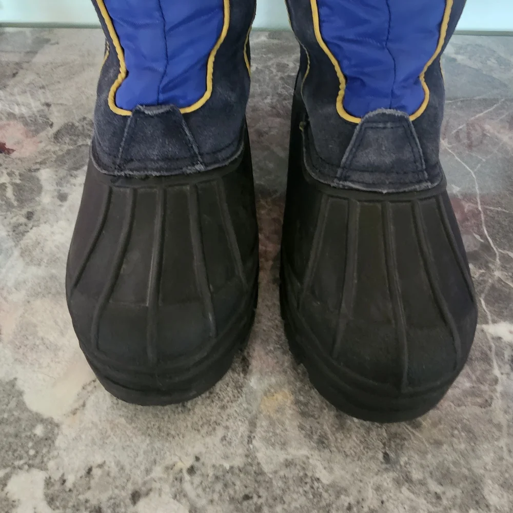 Sporto Blue and Black Insulated Winter Snow Boots Size 6